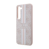 Guess 4G Printed Stripe - Case for Samsung Galaxy S23 (Pink)
