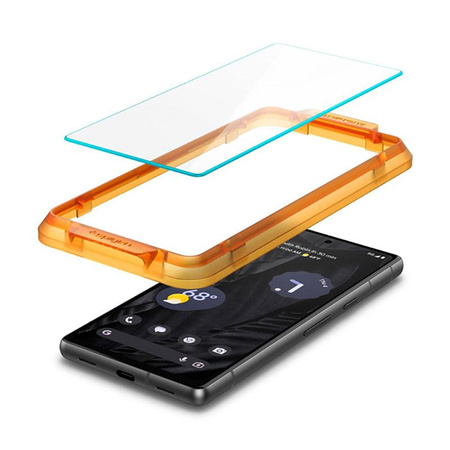 Spigen Alm Glas.TR 2-Pack - Verre trempé pour Google Pixel 7A (2 pcs.) (Transparent)