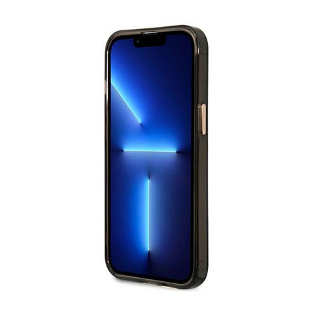 Guess Gold Outline Translucent MagSafe - Case for iPhone 13 Pro Max (Black)