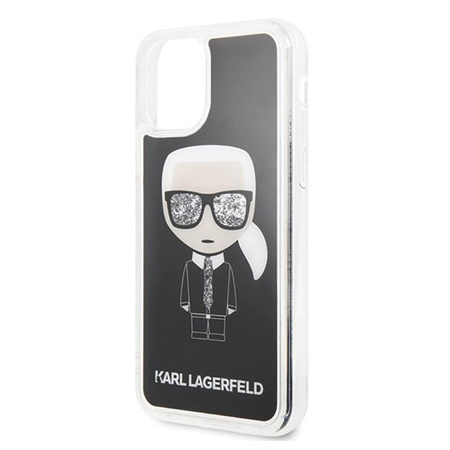 Karl Lagerfeld Iconic Glitter - Coque iPhone 11 Pro Max (Noir)