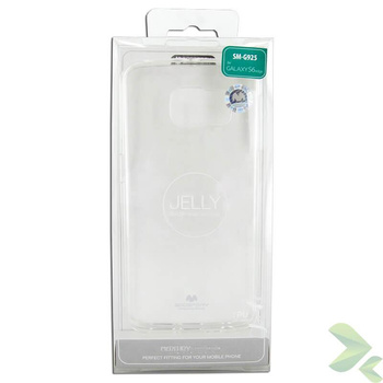 Mercure Transparent Jelly - Etui Samsung Galaxy S6 Edge (Transparent)