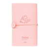 Pusheen - Carnet de voyage en cuir B6 (rose)