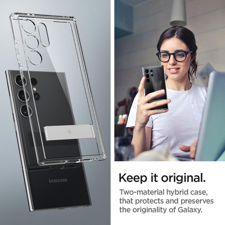 Spigen Ultra Hybrid "S" - Etui pour Samsung Galaxy S24 Ultra (Transparent)