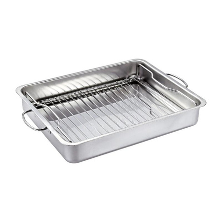 Küchenprofi Style - Stainless Steel Roasting Pan with Rack 40×31.5×6.5 cm
