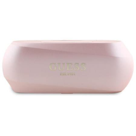 Guess Elongated Metallic Printed Logo - Bluetooth TWS Kopfhörer + Ladecase (Rosa)
