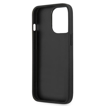 Karl Lagerfeld Saffiano Ikonik Patch - pouzdro pro iPhone 13 Pro (stříbrné)