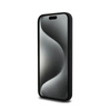 DKNY Liquid Silicone fehér nyomtatott logóval ellátott MagSafe - iPhone 14 Pro Max tok (fekete)