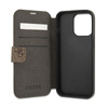 Guess Booktype 4G Big Metal Logo - iPhone 13 Pro Case (brown)