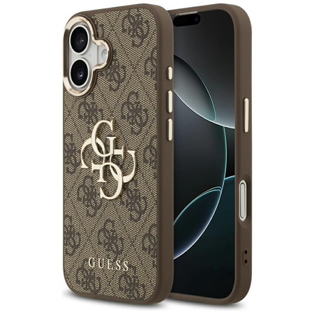 Guess 4G Big 4G Classic Logo - Case iPhone 17 (Brown / Gold)