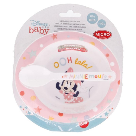 Minnie Mouse - Set micro-ondes (bol et cuillère) (Indigo dreams)