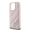 Karl Lagerfeld Quilted Signature - Case for iPhone 16 Pro Max (pink)
