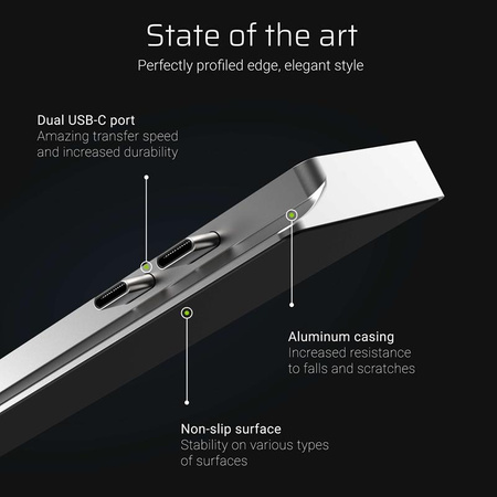 Green Cell Connect60 - Adapter HUB 8in1 (Thunderbolt 3, USB-C, HDMI, 3x USB 3.0)