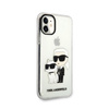 Karl Lagerfeld IML Glitter NFT Karl & Choupette - Coque iPhone 11 (Transparente)