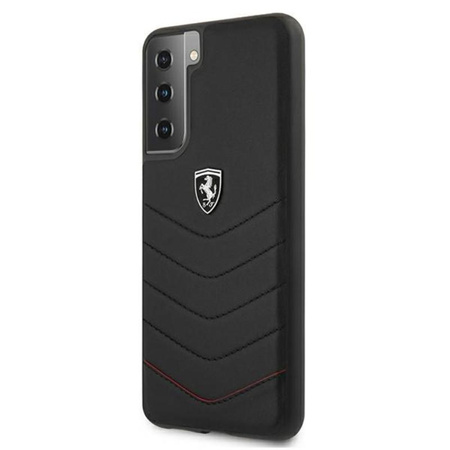 Ferrari Off Track Quilted - Pouzdro pro Samsung Galaxy S21 (černé)