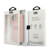 Karl Lagerfeld Silikon Stack Logo - iPhone 11 Hülle (rosa)