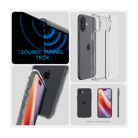 Spigen Ultra Hybrid - pouzdro pro iPhone 16 (průhledné)
