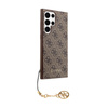 Guess 4G Charms Kollektion - Samsung Galaxy S24 Ultra Tasche (braun)