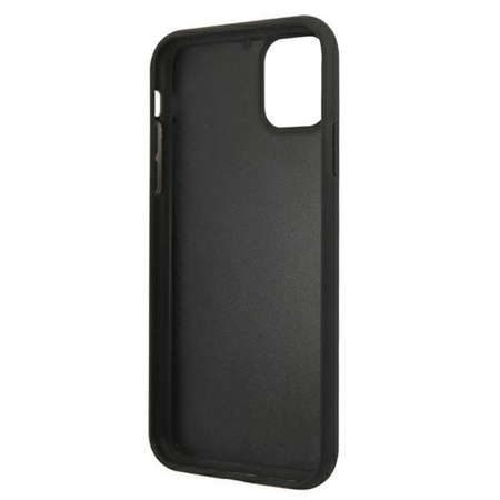 Karl Lagerfeld 3D gumi Karl & Choupette fejek - iPhone 11 tok (fekete)