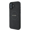 Guess Saffiano Peony Classic Logo MagSafe - iPhone 16 Plus Case (black)