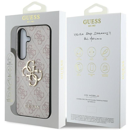 Guess Big 4G Classic Logo - Case for Samsung Galaxy S25+ (pink)