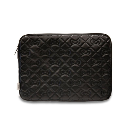 Hello Kitty Zip PU Quilted Bows Sleeve - pouzdro na notebook 13" / 14" (černé)