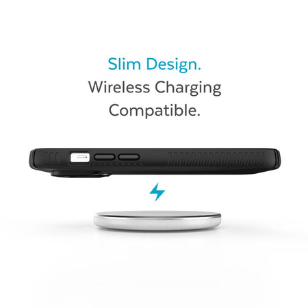 Speck Presidio2 Grip - Csúszásgátló iPhone 14 Pro tok (Fekete / Fekete / Fehér)