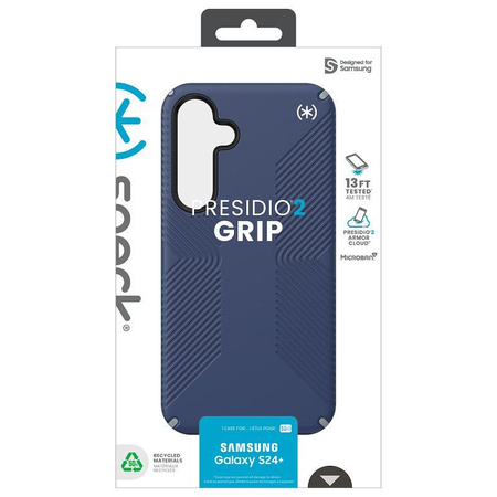 Speck Presidio2 Grip - Etui Samsung Galaxy S24+ (Coastal Blue / Dust Grey)