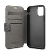 Guess Booktype 4G Charms Collection - iPhone 11 case with card pockets (black)