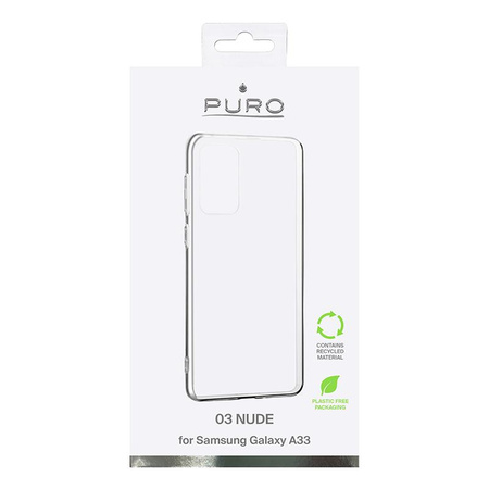 PURO 0.3 Nude - Etui écologique Samsung Galaxy A33 5G (transparent)