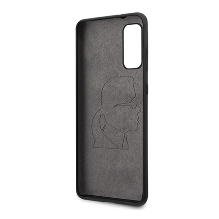 Pouzdro Karl Lagerfeld Fullbody Silicone Iconic - Samsung Galaxy S20 (černé)