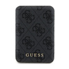 Guess 4G Leather Metal Logo MagSafe - Power Bank induktiv 5000 mAh 15W MagSafe (schwarz)