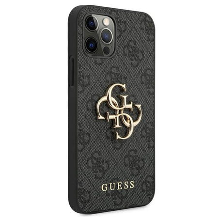 Guess 4G Big Metal Logo - iPhone 12 Pro Max Case (grey)