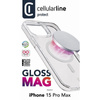 Cellularline Gloss Mag - iPhone 15 Pro Max MagSafe Case (Transparent)
