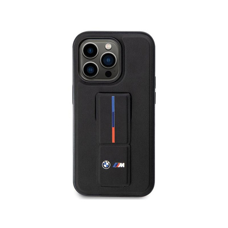 BMW Grip Stand Hot Stamp - Coque iPhone 14 Pro Max (noir)