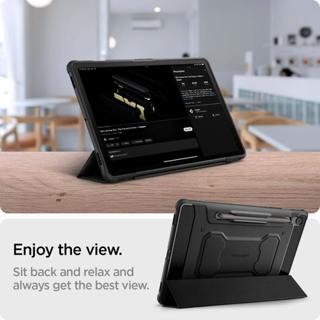 Spigen Rugged Armor Pro - Gehäuse für Samsung Galaxy Tab S10 FE+ 13.1" (Schwarz)