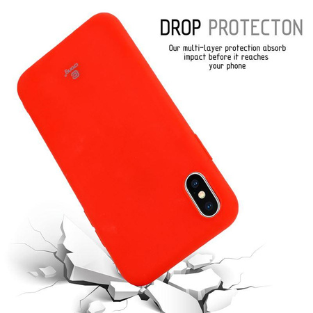 Crong Soft Skin Cover - iPhone Xs / X tok (piros)
