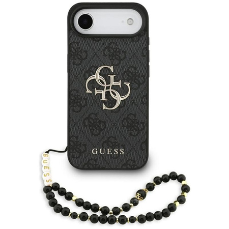 ETUI DO IPHONE AIR GUESS CZARNE ORYGINALNE ZE SMYCZĄ ELEGANCKIE MODNE CASE
