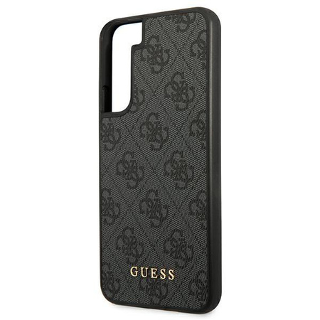 Guess 4G Metal Gold Logo - Etui Samsung Galaxy S22+ (gris)