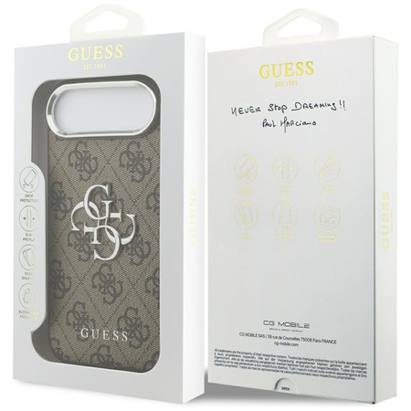 Guess 4G Big 4G Classic Logo - Case iPhone Air (Braun / Silber)