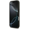 ETUI DO IPHONE 17 do MAGSAFE GUESS ORYGINALNE CZARNE SKÓRZANE MODNE CASE
