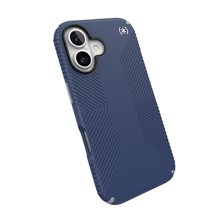 Speck Presidio2 Grip - iPhone 16 Case (Coastal Blue / Dust Grey / White)