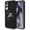 Karl Lagerfeld Silicone Double Heads And Circle MagSafe - Case for Samsung Galaxy S25 Edge (black)