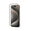 Crong Anti-Bacterial 3D Armour Glass - Verre trempé 9H pour iPhone 15 Pro + cadre d'installation