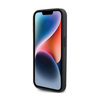 Guess Leather 4G Stamped - Étui pour iPhone 15 Pro Max (noir)