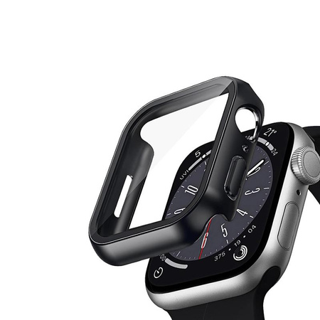 Crong Hybrid Watch Case - Boîtier avec verre pour Apple Watch 41mm (Noir)