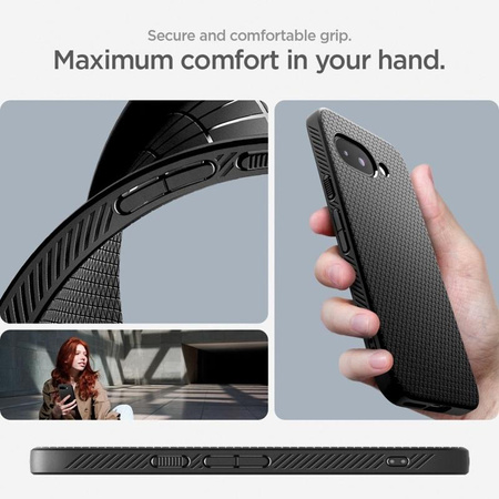 Spigen Liquid Air - tok Google Pixel 9a (matt fekete)