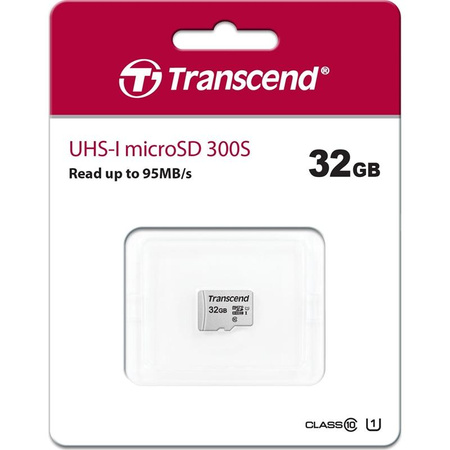 Transcend Speicher microSDHC - Speicherkarte 32 GB Klasse 10 UHS-I U1 95/25 MB/s