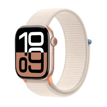 Crong Nylon - Sportszíj Apple Watch 38/40/41/42 mm-hez (Starlight)