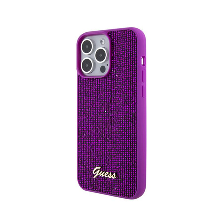 Guess Disco Metal Script - iPhone 15 Pro Max tok (fukszia)