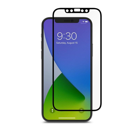 Moshi iVisor AG - Matte screen protection film for iPhone 12 / iPhone 12 Pro (black frame)